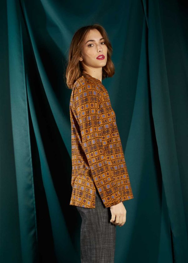 Blusa in jersey di cotone Squared - immagine 3