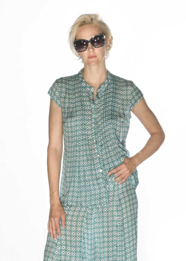 Petunia Camicia Coreana Tinta Unita