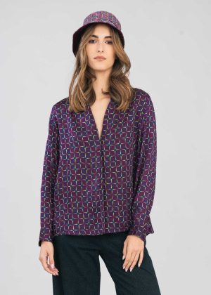 AURIGA Blusa piega in Fibra d'Arancia