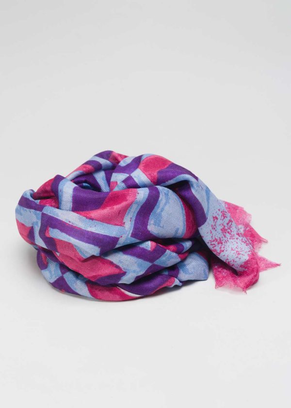 MAIA Stola in Fibra di Rosa e Cachmere