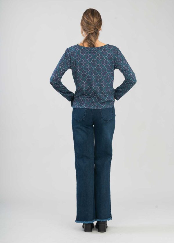 AURIGA Blusa jersey scollo a barchetta - immagine 6