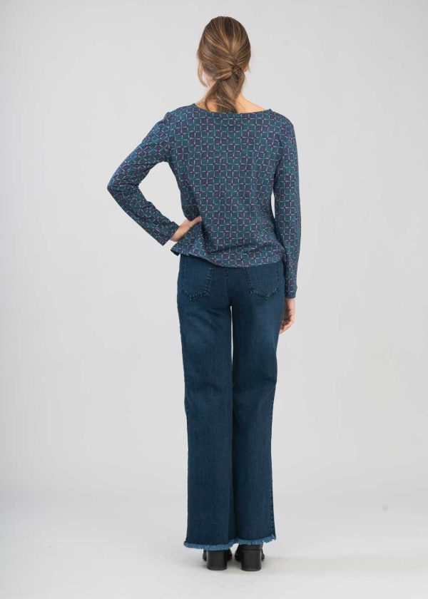 AURIGA Blusa jersey scollo a barchetta - immagine 7