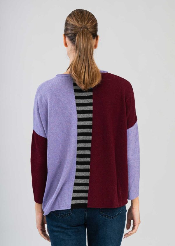 Maglione in Misto Cachmere con Design a Blocchi - immagine 6