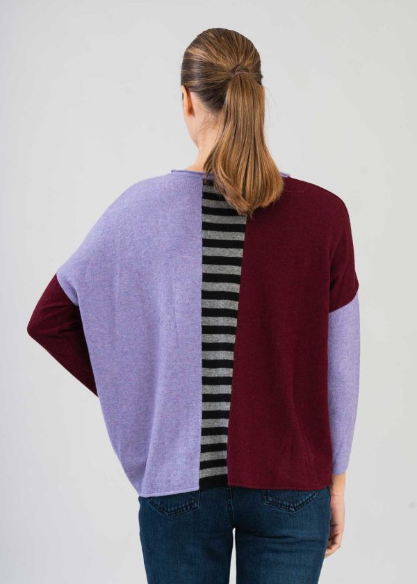 Maglione in Misto Cachmere con Design a Blocchi - immagine 4