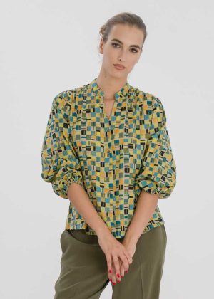 AGATA Camicia con maniche a sbuffo