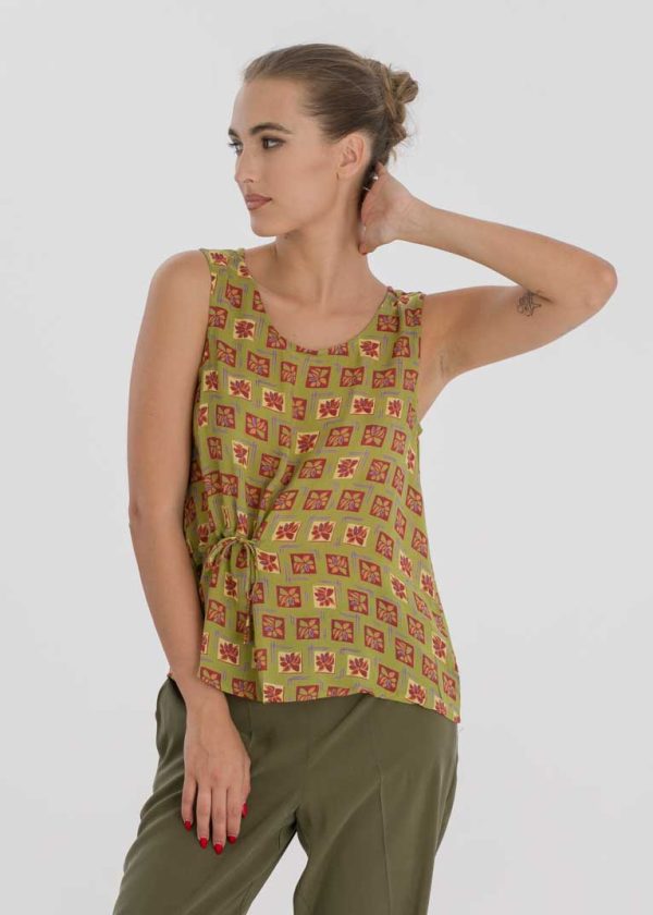 ESMERALDA Top arricciato